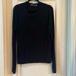 Polo ribbed long sleeve shirt. XXL.